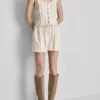 Cotton blend striped shorts Cotton blend striped shorts