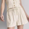 Cotton blend striped shorts Cotton blend striped shorts