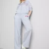 Cotton-blend wide-leg athletics joggers Cotton-blend wide-leg athletics joggers