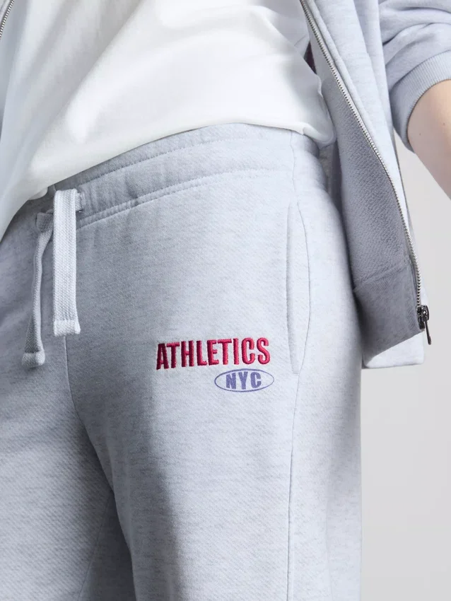 Cotton-blend wide-leg athletics joggers Cotton-blend wide-leg athletics joggers