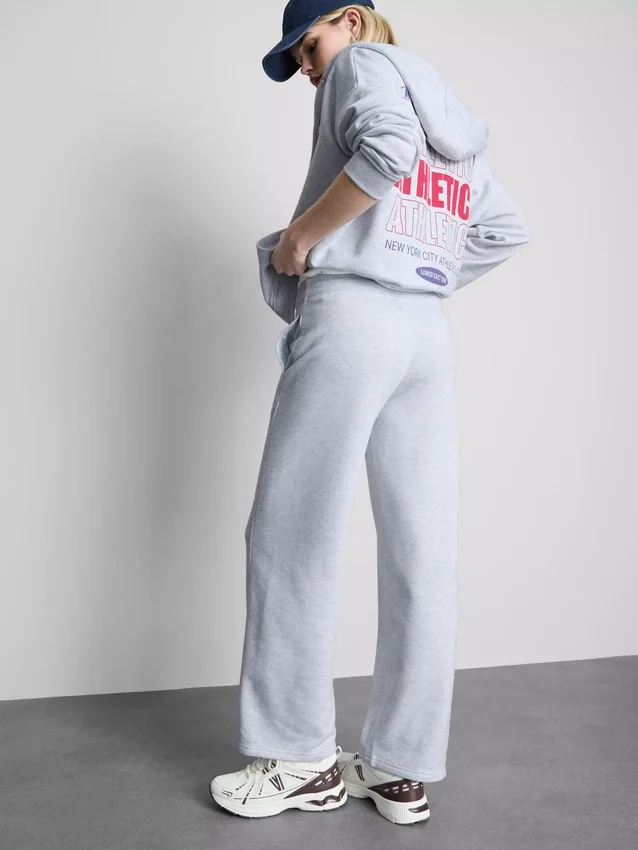 Cotton-blend wide-leg athletics joggers Cotton-blend wide-leg athletics joggers