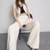 Cotton blend wide leg sweatpants Cotton blend wide leg sweatpants