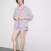 Cotton breakfast in bed pajama shirt Cotton breakfast in bed pajama shirt