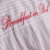 Cotton breakfast in bed pajama shirt Cotton breakfast in bed pajama shirt