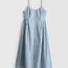Cotton button through midi dress Cotton button through midi dress