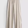 Cotton casual wide-leg joggers