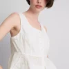 Cotton cropped cutwork cami top Cotton cropped cutwork cami top