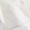 Cotton cropped cutwork cami top Cotton cropped cutwork cami top