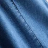 Cotton denim a-line mini dress