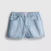 Cotton denim a-line shorts Cotton denim a-line shorts
