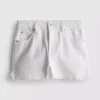 Cotton denim a-line shorts Cotton denim a-line shorts