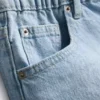 Cotton denim a-line shorts Cotton denim a-line shorts