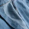 Cotton denim asymmetric wrap skort Cotton denim asymmetric wrap skort