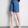 Cotton denim bermuda shorts Cotton denim bermuda shorts