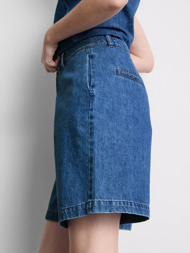 Cotton denim bermuda shorts Cotton denim bermuda shorts