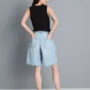 Cotton denim bermuda shorts Cotton denim bermuda shorts