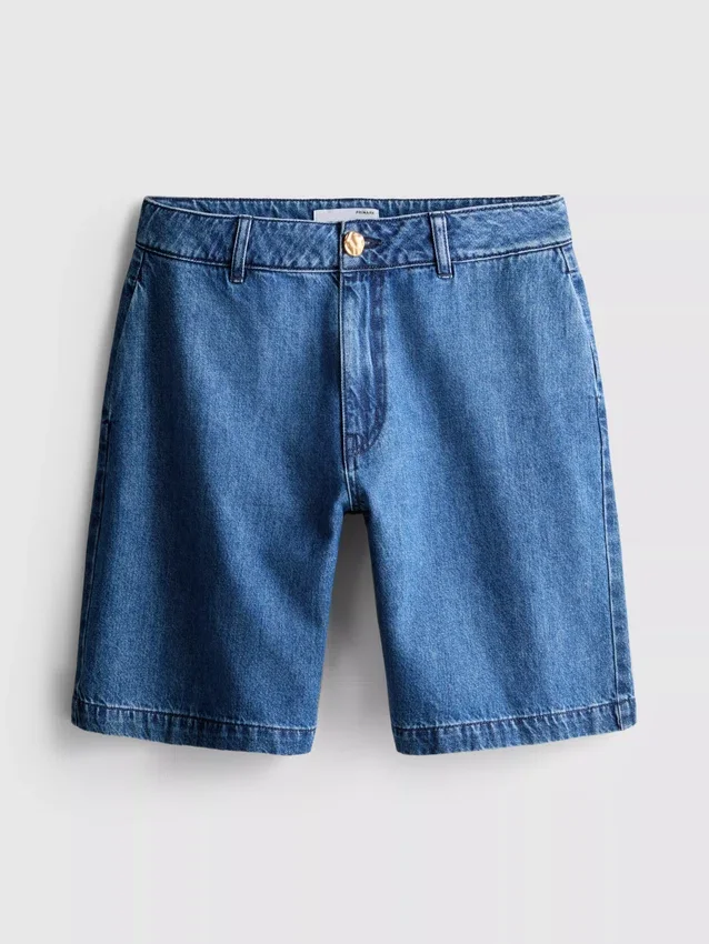 Cotton denim bermuda shorts Cotton denim bermuda shorts