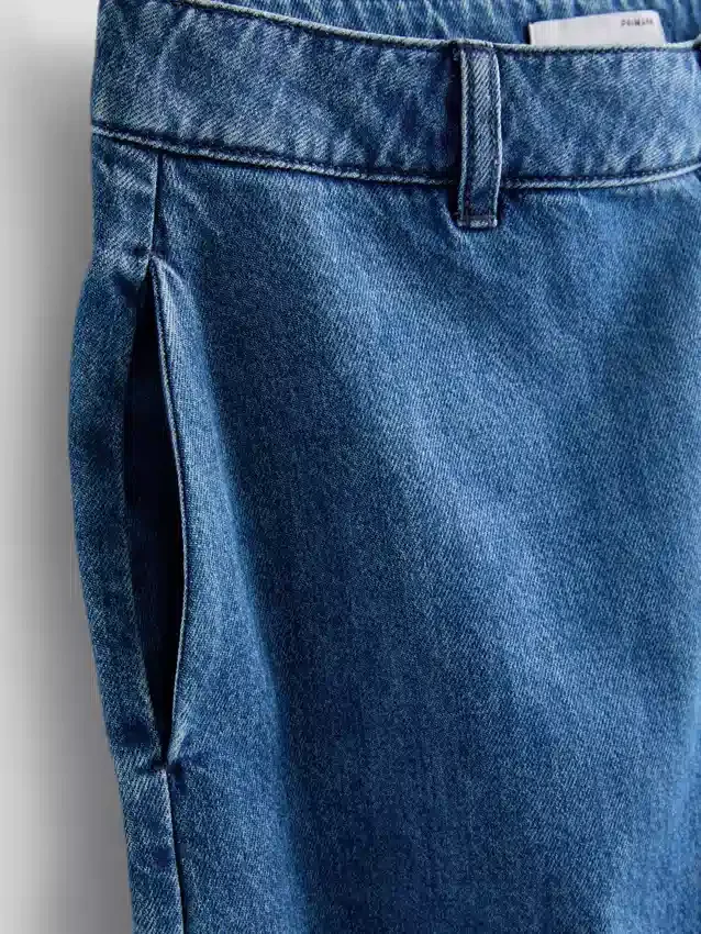 Cotton denim bermuda shorts Cotton denim bermuda shorts