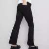 Cotton denim flared mid-rise jeans Cotton denim flared mid-rise jeans
