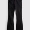 Cotton denim flared mid-rise jeans Cotton denim flared mid-rise jeans
