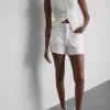 Cotton denim front-pocket shorts Cotton denim front-pocket shorts