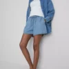 Cotton denim jogger shorts Cotton denim jogger shorts