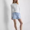 Cotton denim jogger shorts Cotton denim jogger shorts