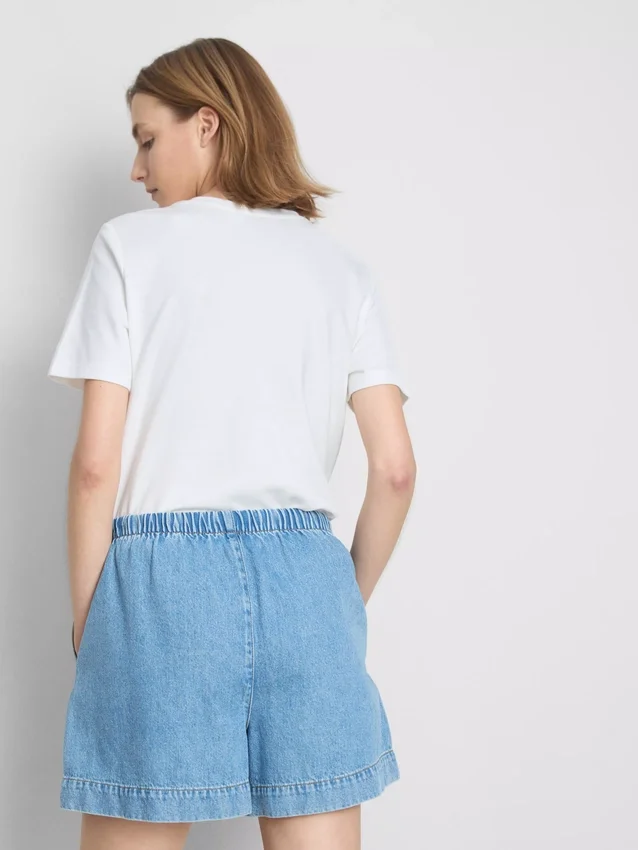 Cotton denim jogger shorts Cotton denim jogger shorts