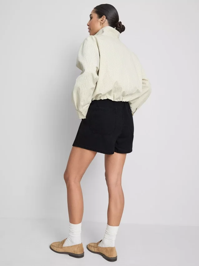 Cotton denim jogger shorts Cotton denim jogger shorts