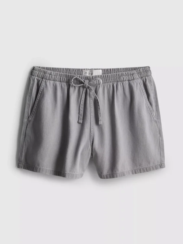Cotton denim jogger shorts Cotton denim jogger shorts