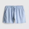 Cotton denim jogger shorts Cotton denim jogger shorts