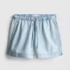 Cotton denim jogger shorts Cotton denim jogger shorts