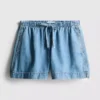 Cotton denim jogger shorts Cotton denim jogger shorts