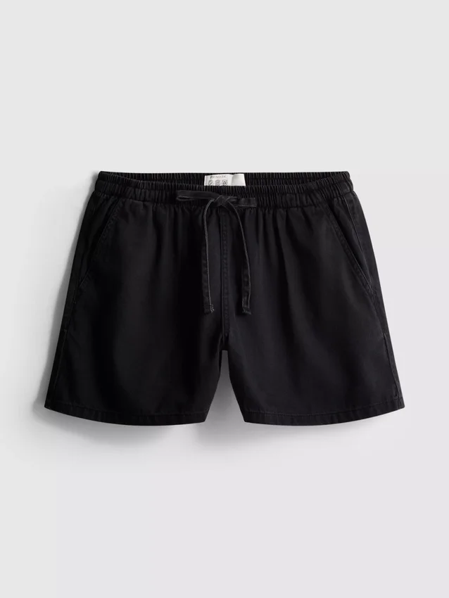 Cotton denim jogger shorts Cotton denim jogger shorts