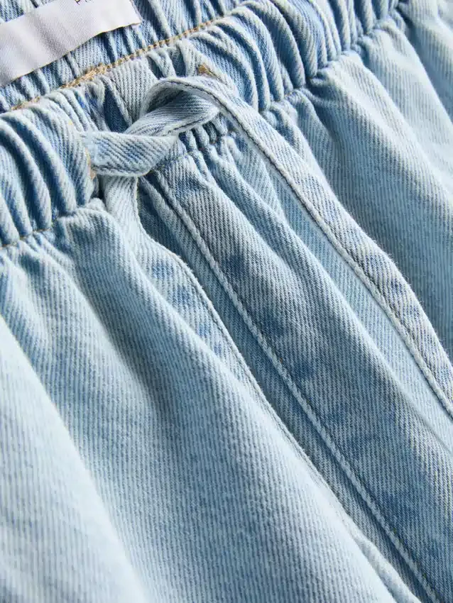 Cotton denim jogger shorts Cotton denim jogger shorts