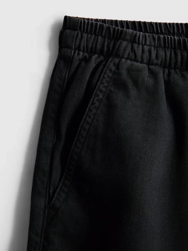 Cotton denim jogger shorts Cotton denim jogger shorts