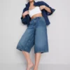 Cotton denim jorts Cotton denim jorts