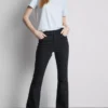 Cotton denim mid rise flared jeans Cotton denim mid rise flared jeans