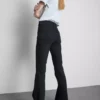 Cotton denim mid rise flared jeans Cotton denim mid rise flared jeans