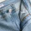 Cotton denim mid rise flared jeans Cotton denim mid rise flared jeans
