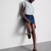 Cotton denim mini skirt Cotton denim mini skirt