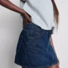 Cotton denim mini skirt Cotton denim mini skirt
