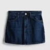 Cotton denim mini skirt Cotton denim mini skirt