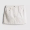 Cotton denim mini skirt Cotton denim mini skirt