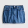 Cotton denim mini skirt Cotton denim mini skirt