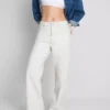 Cotton denim straight leg jeans Cotton denim straight leg jeans