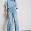 Cotton denim straight leg jeans Cotton denim straight leg jeans