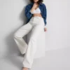 Cotton denim straight leg jeans Cotton denim straight leg jeans