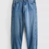 Cotton denim tapered straight leg jeans Cotton denim tapered straight leg jeans