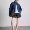 Cotton denim utility shorts Cotton denim utility shorts